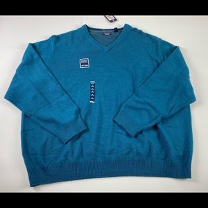 IZOD Men Premium V-Neck 7 Gauge Sweater 3X-Large